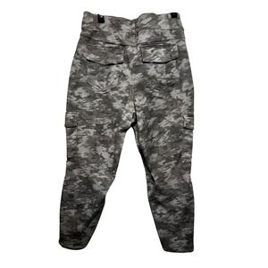 Spanx Stretch Twill Cargo Pants Womens 2X Grey Green Camo 20311Q High Rise